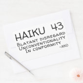 俳句43 長方形シール (封筒)