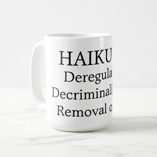 俳句48 コーヒーマグカップ (正面左)