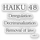 俳句48 シール (正面)