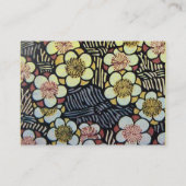 俳句/グレーイエロー白黒春の花 名刺 (裏面)