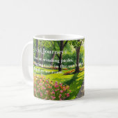 俳句 – 楽しい旅とプードルマグ コーヒーマグカップ (正面左)