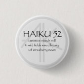 俳句 52 缶バッジ (正面)