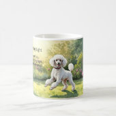 俳句 – Poodle in Morning Light Mug コーヒーマグカップ (中央)
