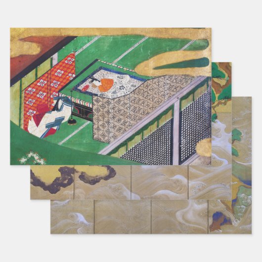 俵屋宗達 ラッピングペーパーシート (セット)