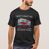 俺がウィー・トラックを運転してると分かってる Tシャツ (正面)