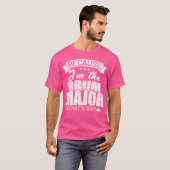 俺がドラムシャツ専攻の・マーチおもしろいング・バ Tシャツ (正面フル)