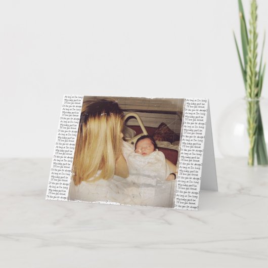 俺がベビーを生きている限り サンキューカード (正面)