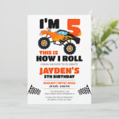 俺がモンスタートラック転がー子供の誕生日 招待状 (スタンド正面)