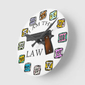 俺がローガンだ ラウンド壁時計 (傾斜)