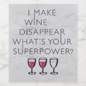 俺がワインを消すお前の力すごいは? ワインラベル (シングルラベル)