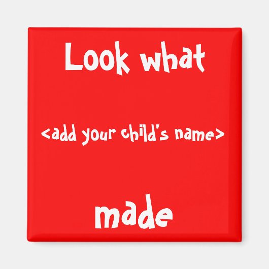 俺が作った物を見ろ! マグネット (正面)