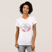 俺が君に持っている計画を知っているからだ Tシャツ (正面フル)