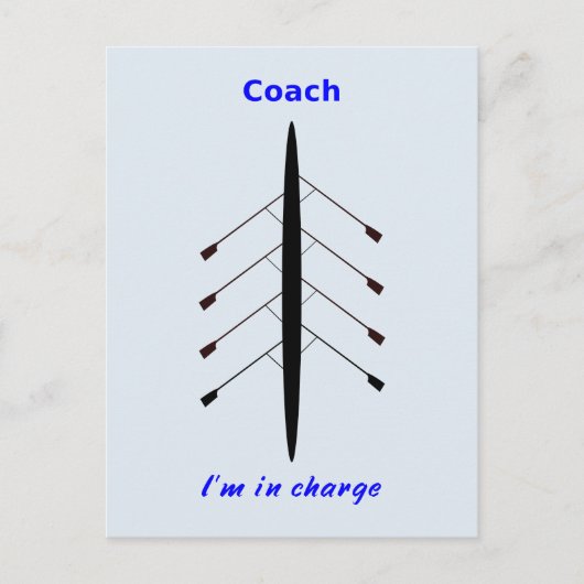 俺が担当するローイングコーチ ポストカード (正面)