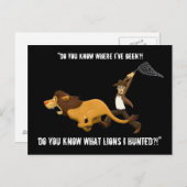 「俺が狩ったライオンを知ってるか？」 ポストカード (正面/裏面)