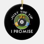 俺が約束する玉突きの先だ セラミックオーナメント (正面)