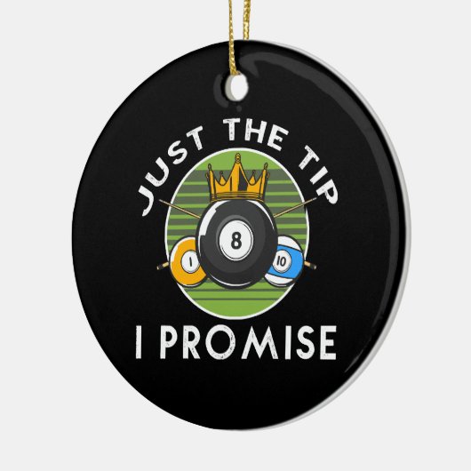 俺が約束する玉突きの先だ セラミックオーナメント (左)