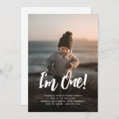 俺が1人だ! | フォトオーバーレイ1st誕生日 招待状 (正面/裏面)