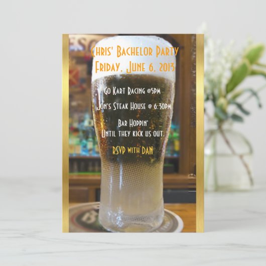 俺たちの独身最後の夜 招待状 (スタンド正面)