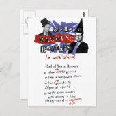 俺たちはイギリスを出し抜いてる ポストカード (正面/裏面)