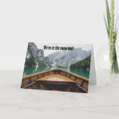 俺たちは同じ船に乗ってる俺は君の背中を得持っている カード (正面)