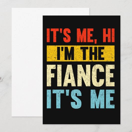 俺だ、俺は俺を哀れんだ 招待状 (正面/裏面)