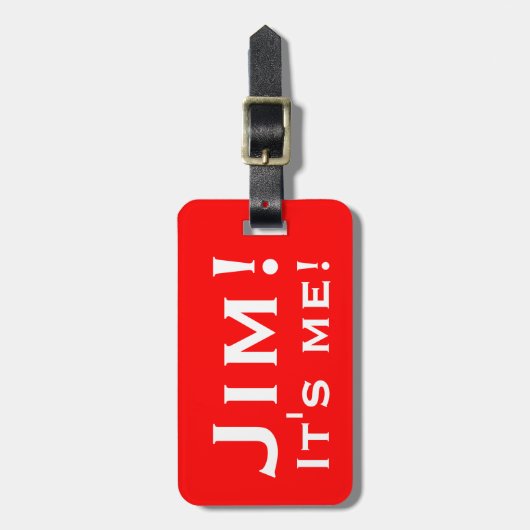 俺だ！荷物パーソナライズされたタグ。 ラゲッジタグ (正面縦)