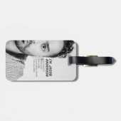 俺だ！ |黒おもしろい白顔写真 ラゲッジタグ (裏面横)