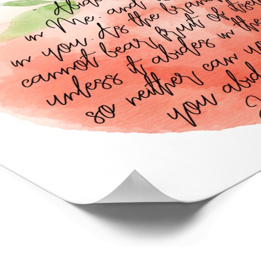 俺と俺を守れ…ヨハネ15:4-5 ポスター (角)