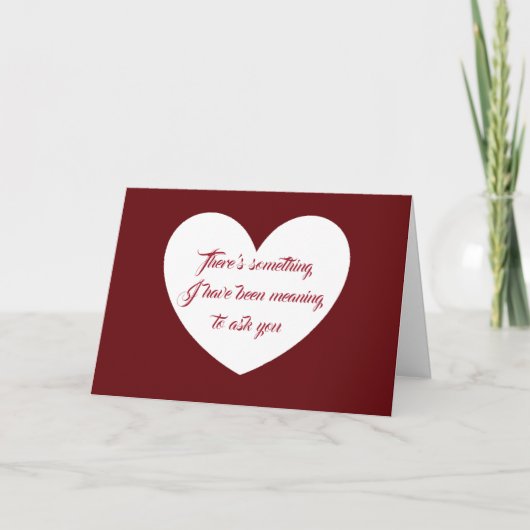 俺と結婚してくれ カード (正面)