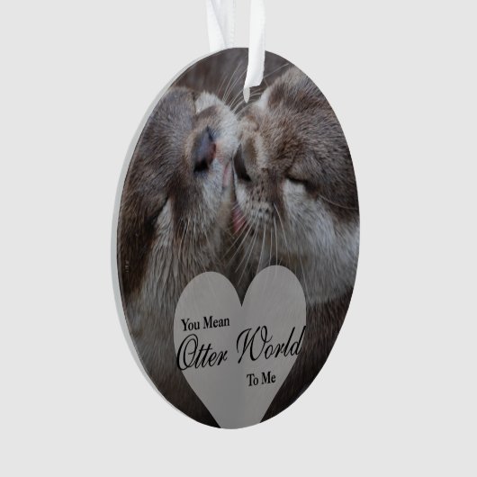 俺にとって世の中は愛の世界だキスをする オーナメント (正面)