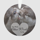 俺にとって世の中は愛の世界だキスをする オーナメント (正面)