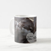 俺にとって世の中は愛の世界だキスをする コーヒーマグカップ (正面左)