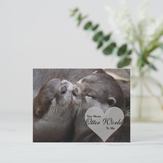 俺にとって世の中は愛の世界だキスをする ポストカード (スタンド正面)