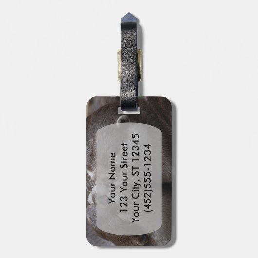 俺にとって世の中は愛の世界だキスをする ラゲッジタグ (裏面縦)