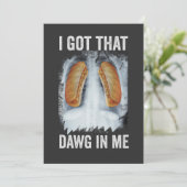 俺にはあの犬がいる面白いX線ホットドッグ7月4日 招待状 (スタンド正面)