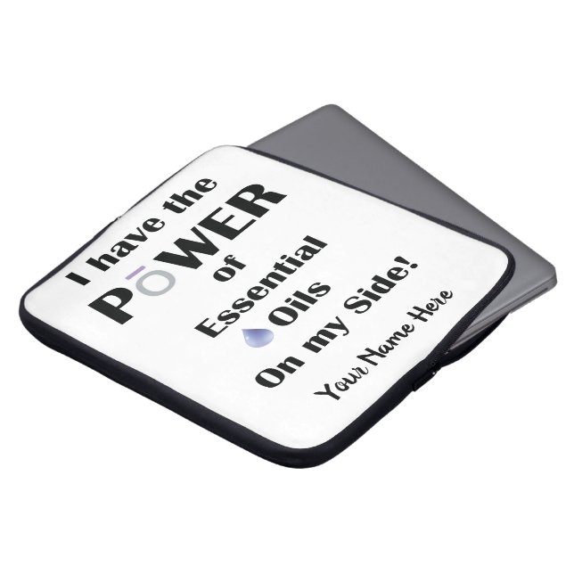 俺にはエッセンシャル油の力がある！ ラップトップスリーブ (正面上部)