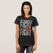 俺のおじいちゃんの戦いは俺の血がん患者だ Tシャツ (正面フル)