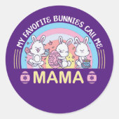 俺のお気に入りのバニーがママを呼ぶ ラウンドシール (正面)
