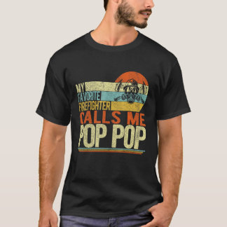 俺のお気に入りの消防士は父をポップ・アートのポップ・アートの呼ぶ Tシャツ