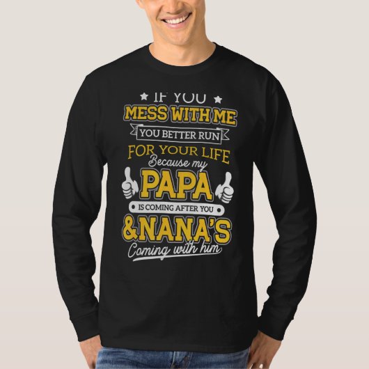 俺のもしパパとナナがコミなんだ Tシャツ (正面)