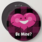 俺のものか? |お洒落ハート |バレンタイン 缶バッジ (正面&裏面)