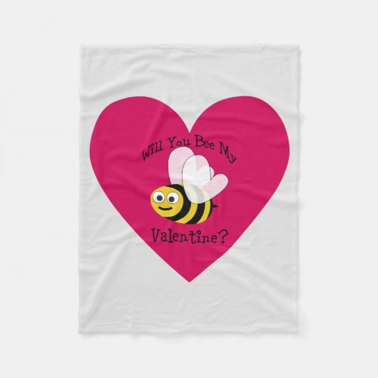 俺のものになってくれるか？赤いハート フリースブランケット (正面)