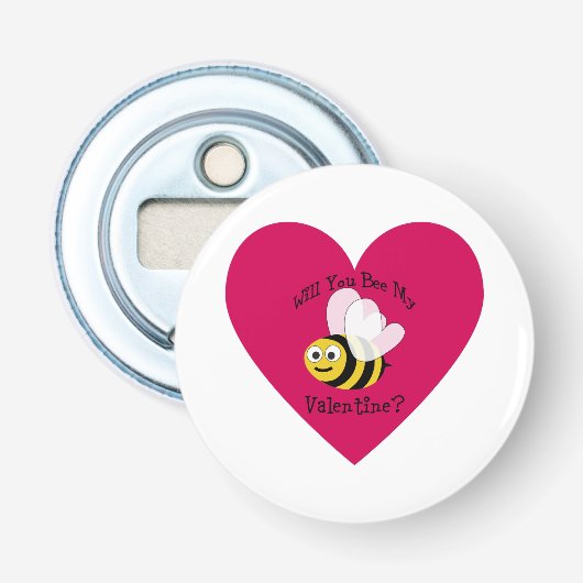 俺のものになってくれるか？赤いハート 栓抜き (正面)