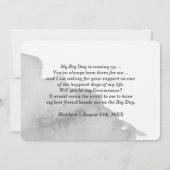 俺のグロムスマンか?グレーの水色 招待状 (裏面)