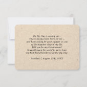 俺のグロムスマンか？ボタニカルクラフト紙 招待状 (裏面)