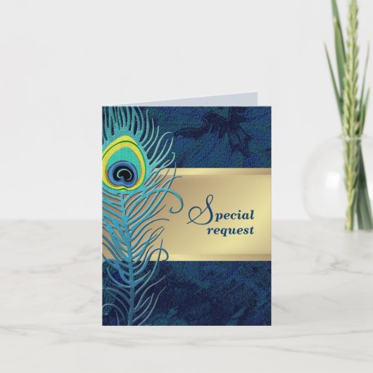 俺のグロムスマンか?孔雀の羽 招待状 (正面)