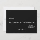 俺のグロムスマンか？ 招待状 (裏面)