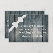 俺のグロムスマンか？木製バックグラウンドインビタ 招待状 (正面/裏面)