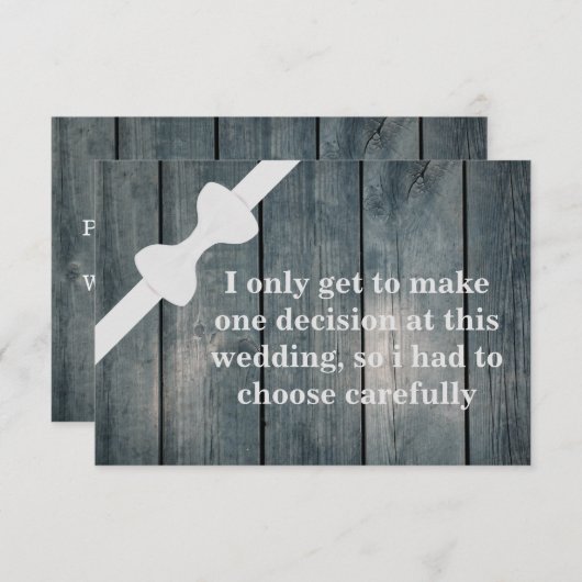 俺のグロムスマンか？木製バックグラウンドインビタ 招待状 (正面/裏面)