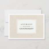 俺のグロムスマンか?Burlapテクスチャ 招待状 (正面)